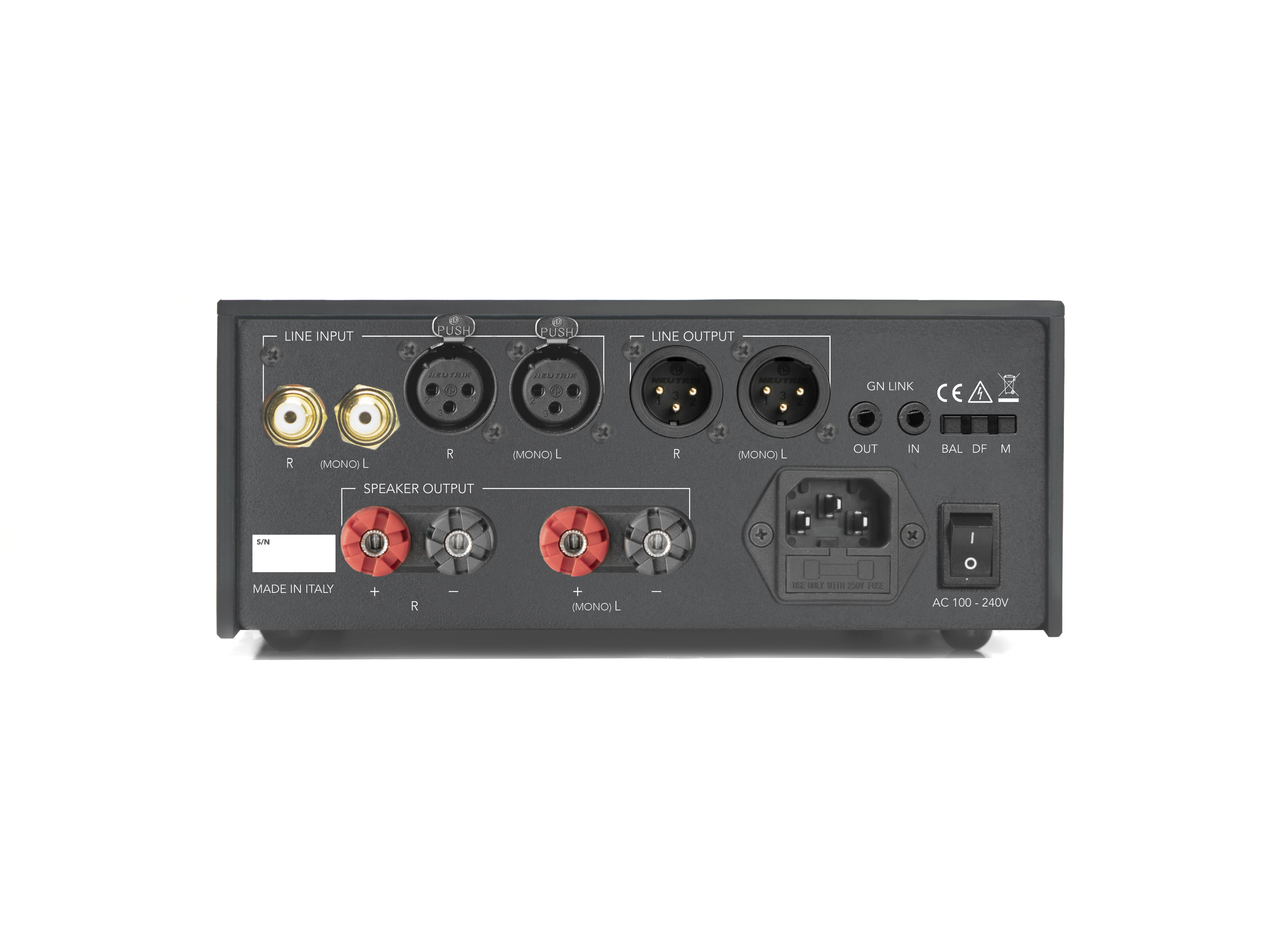 Gold Note PA-10 EVO Compact Fully-Balanced High-Power Stereo/Mono Power Amplifier (Black) - Image 2