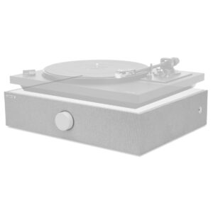 Andover Audio SpinBase MAX 2 Premium Powered Bluetooth Speaker Base for Turntables (White)