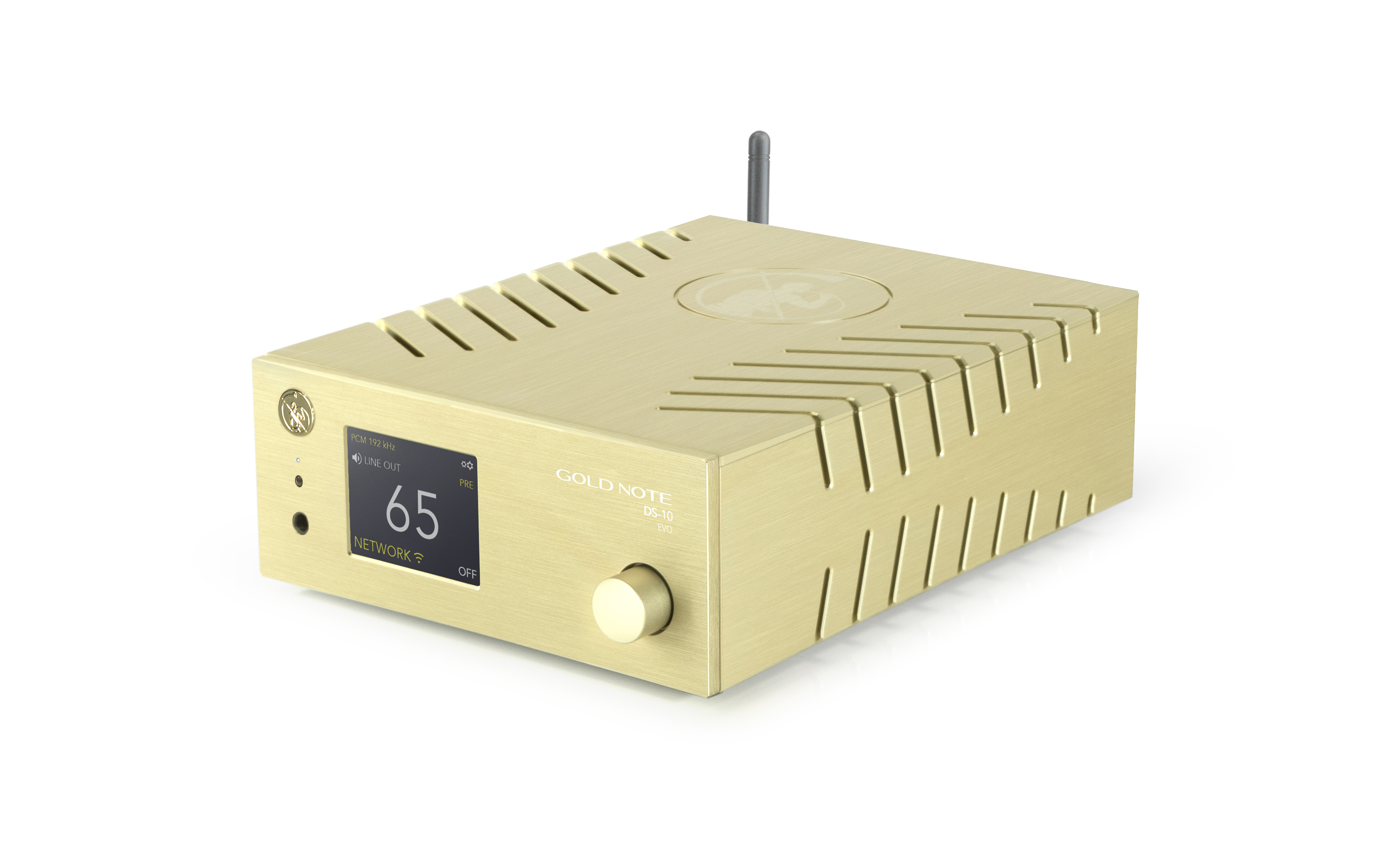 Gold Note DS-10 EVO Streaming DAC/Headphone Amp/Preamp (Gold) - Image 2