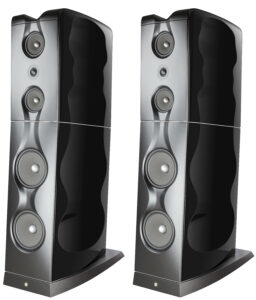 Gold Note XS-85 3-Way Full-Range Floorstanding Speakers (Glossy Black, PAIR)