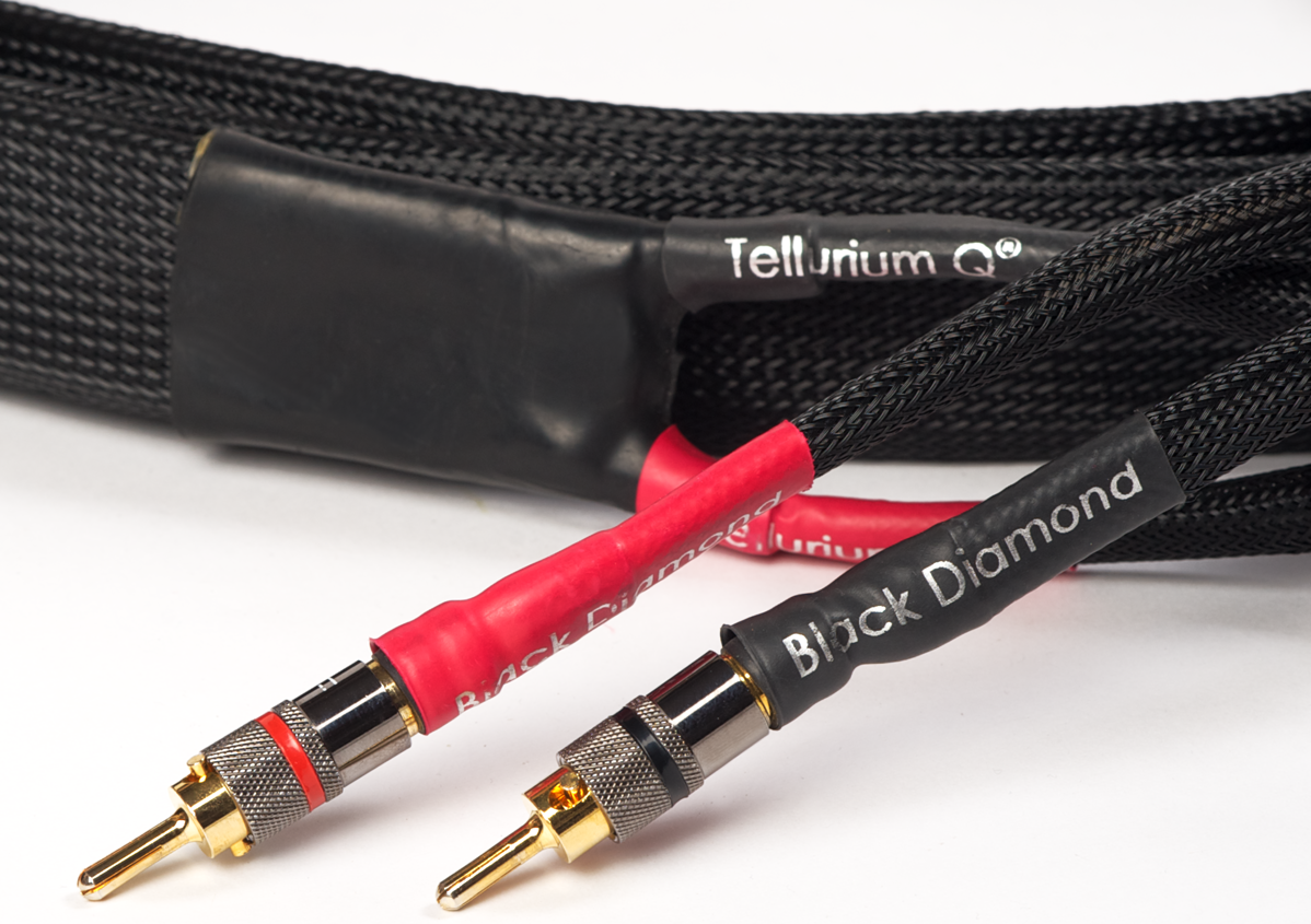 Tellurium Q Black Diamond Speaker Cables with Banana Connects (2 meter pair)