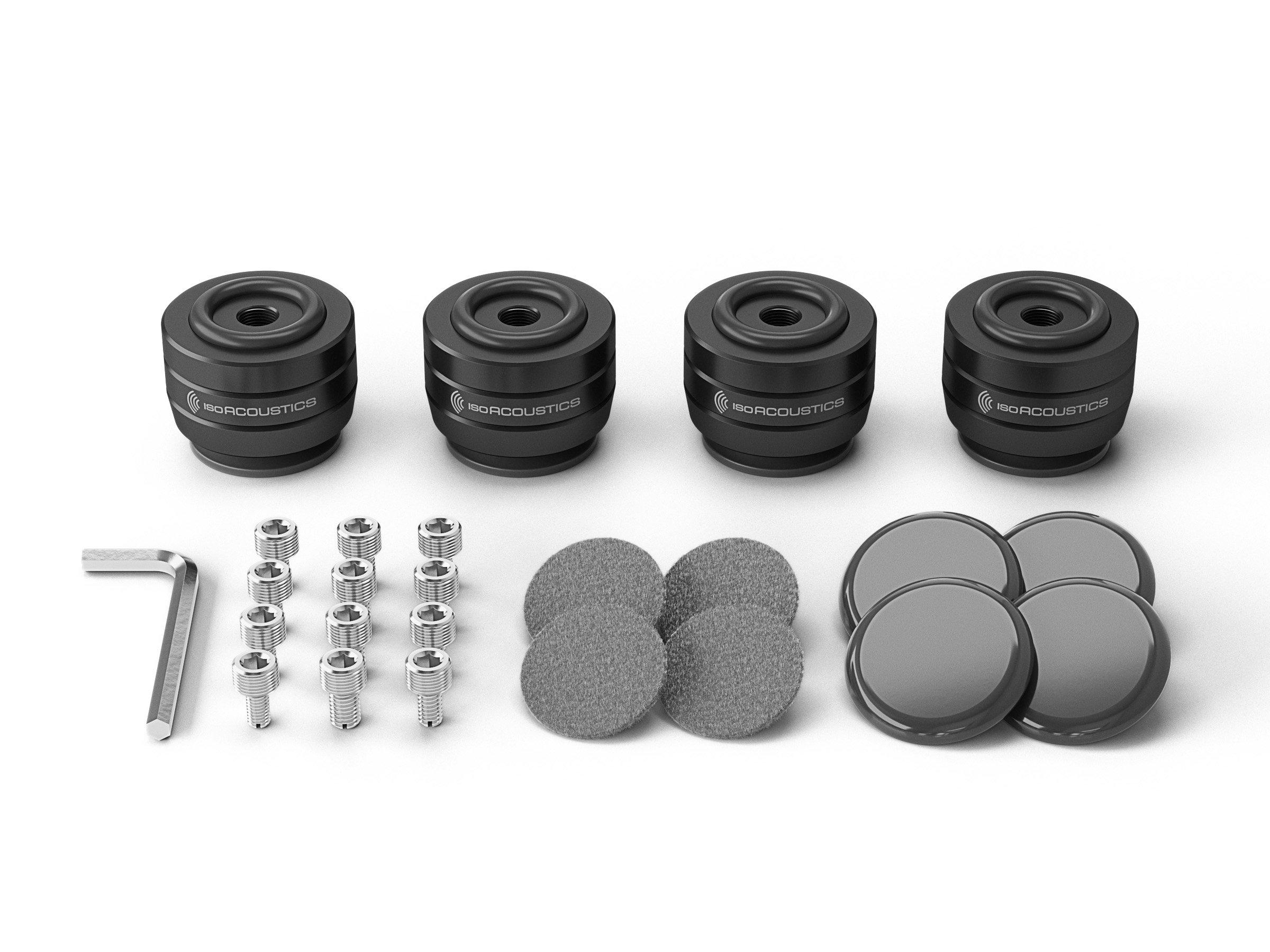 IsoAcoustics GAIA III Neo Speaker Isolation Feet/Stands (Black, 4-Pack) - Image 2