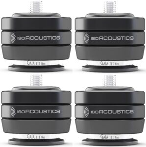 IsoAcoustics GAIA III Neo Speaker Isolation Feet/Stands (Black, 4-Pack)