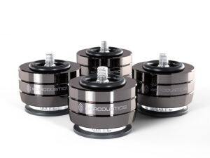 IsoAcoustics GAIA II Neo Speaker Isolation Feet/Stands (Dark Chrome, 4-Pack)